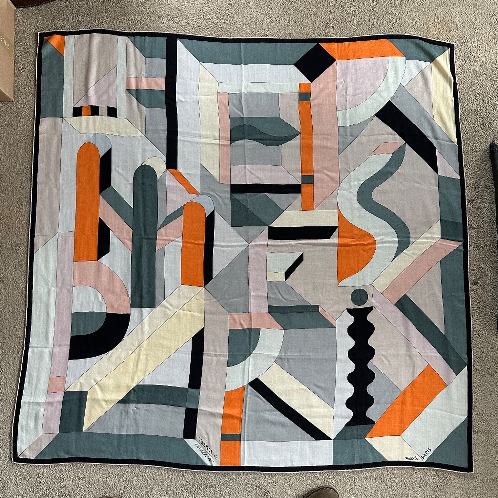 Hermes Shawl Cavalier Perspective 140cm Cashmere & Silk | Anamorphée